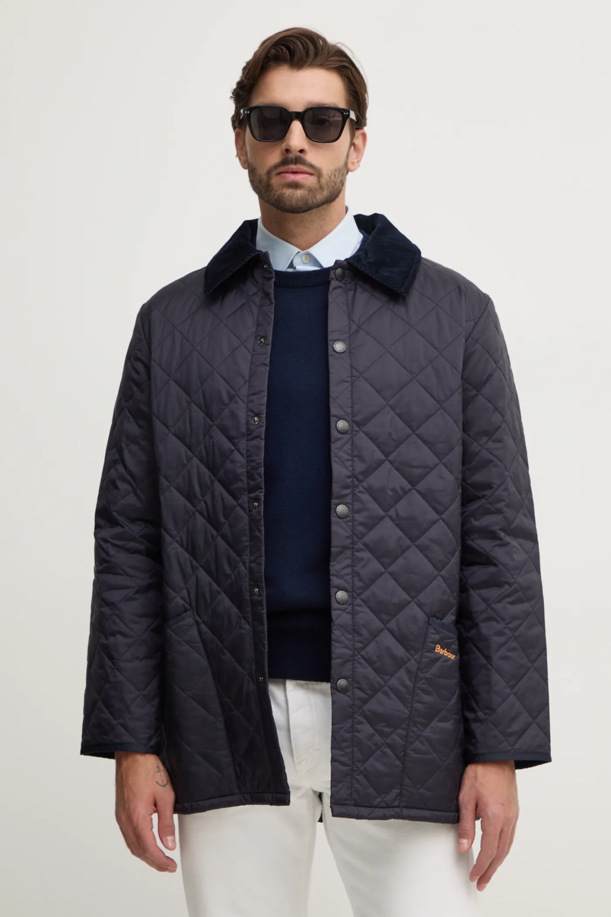 

Ле Стеганая куртка Barbour, темно-синий