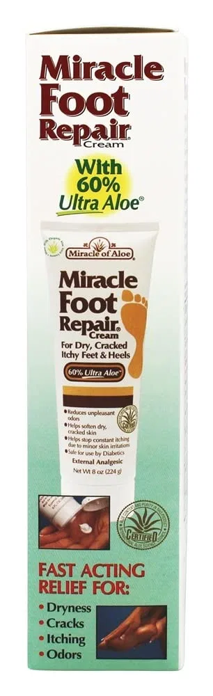 Крем для ног Miracle of Aloe Miracle Foot Repair с 60% Ultra Aloe, 224 г Ontel — фото 3