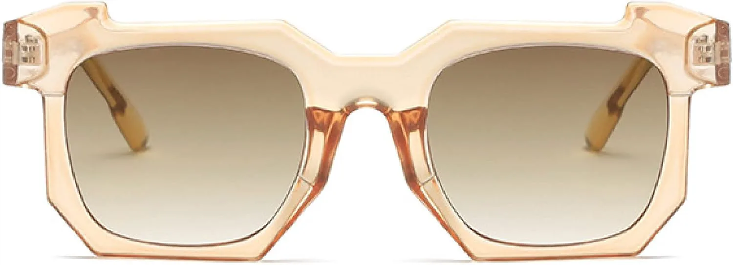 

Солнцезащитные очки AUGEN в стиле ретро-винтаж, квадратные, абстрактные, унисекс, защита UV400, средний размер (коричневые 2, 117) - упаковка из 1 шт, Brown2