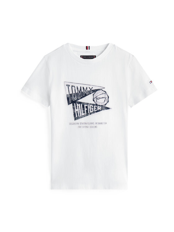 Футболка обычного кроя Graphic KB0KB09719 Tommy Hilfiger, белый — фото 4