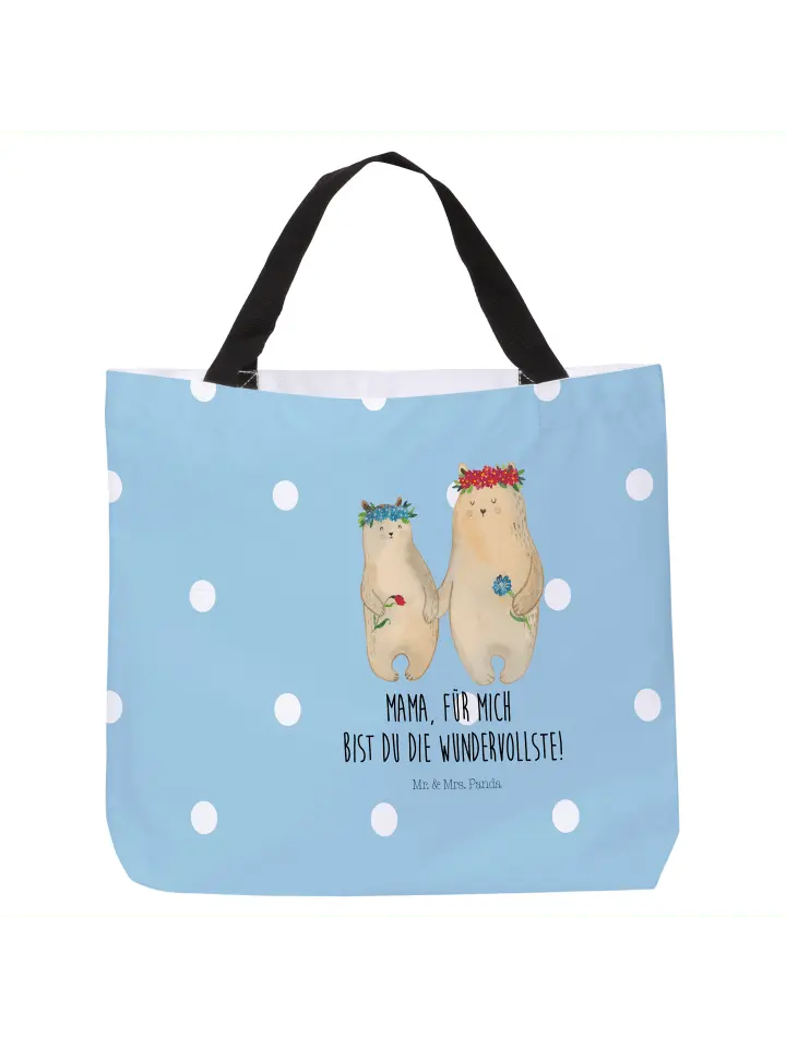 

Шоппер Mr. & Mrs. Panda, цвет blau pastell