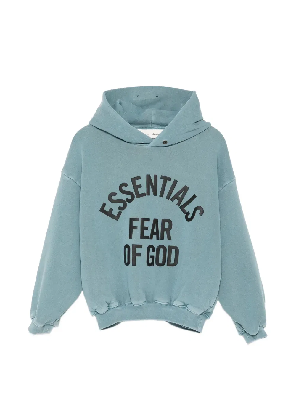 Худи с длинными рукавами и принтом логотипа Fear Of God Essentials Kids, синий