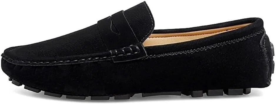 Лоферы замшевые Men’s Slip-On Vintage Loafers, черный DHFIRUFSHLO — фото 2