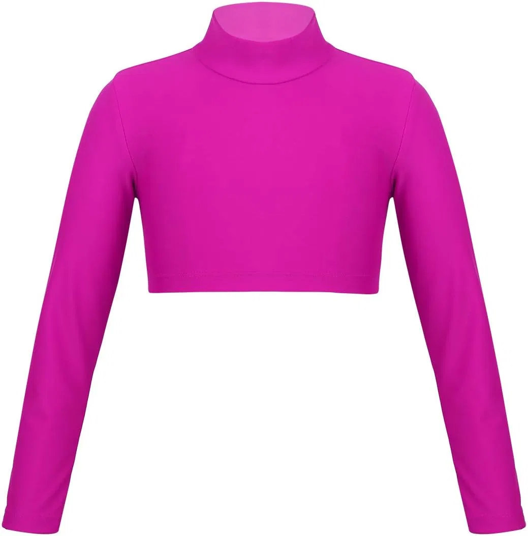 Детская футболка с длинным рукавом, водолазка, YiZYiF, Rose Red