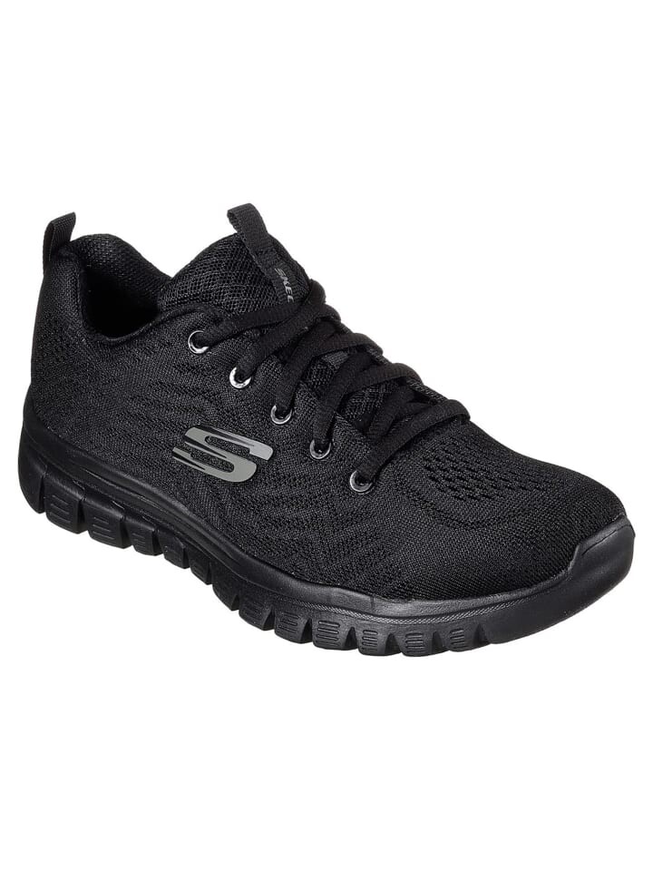 

Кроссовки на шнуровке Skechers, черный