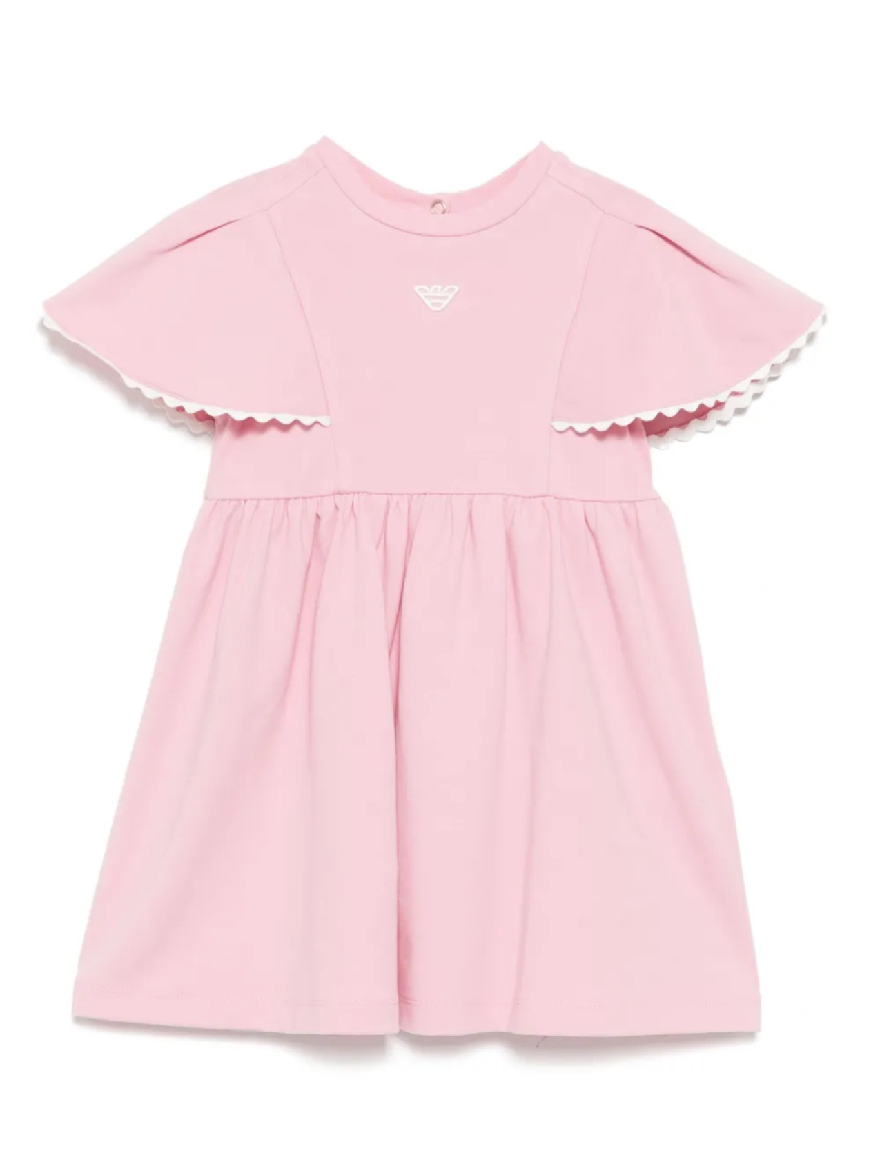 

Платье с нашивкой-логотипом Emporio Armani Kids, розовый
