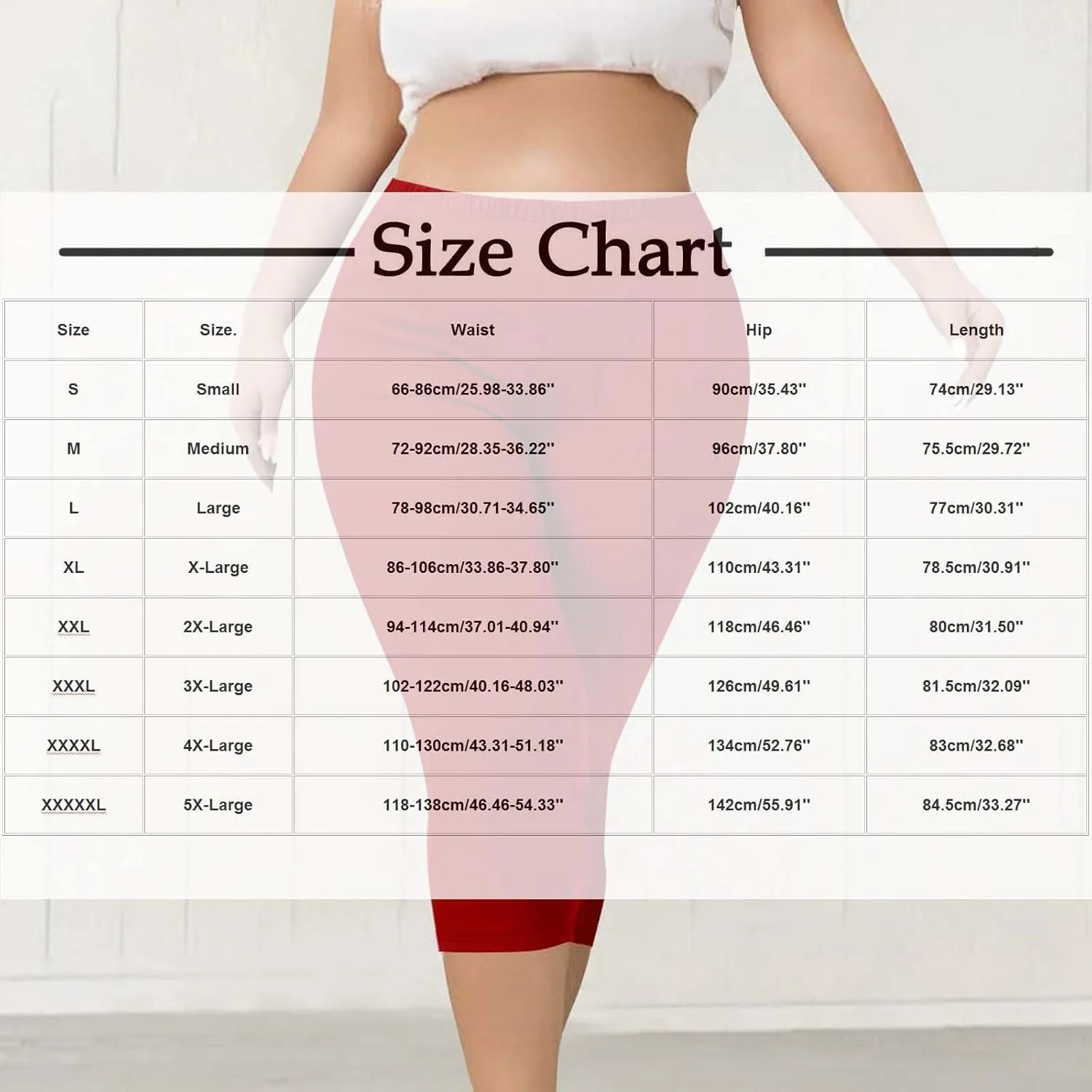Капри для женщин Plus Size, Stretch, High Waisted — фото 4