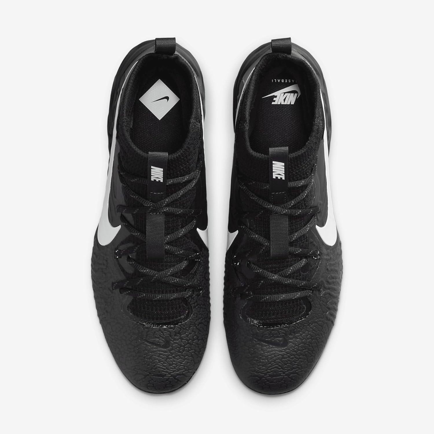 Бейсбольные бутсы Nike Alpha Huarache NXT для мужчин, белый/черный/серый/темно-серый — фото 4