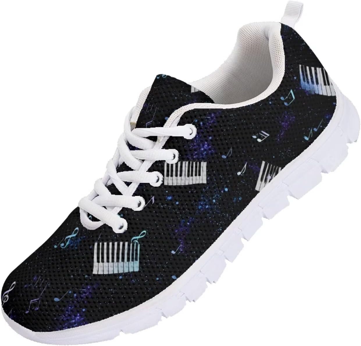 

Мужские кроссовки Funnydude с забавным принтом 2025 года Легкие дышащие удобные спортивные туфли, Music Note