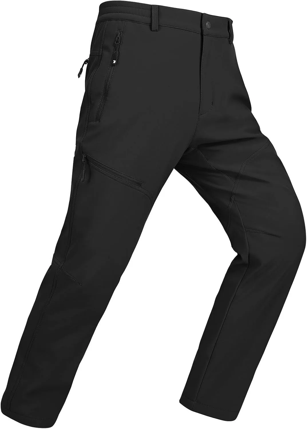 

YSENTO мужские утепленные лыжные штаны waterproof зимние с флисовой подкладкой softshell с карманами на молнии