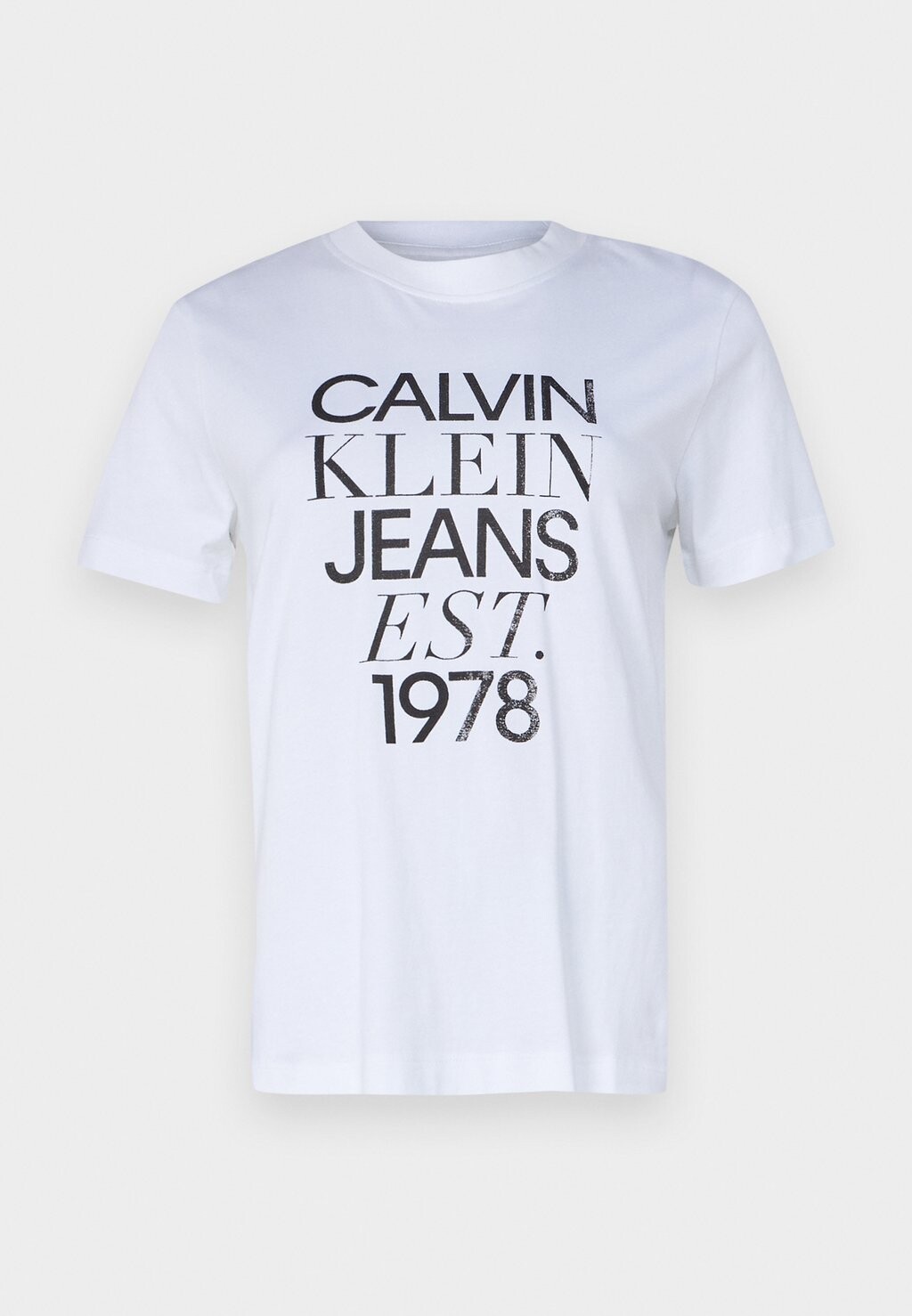 

Футболка с принтом MIXED LOGO REGULAR TEE Calvin Klein Jeans, белый