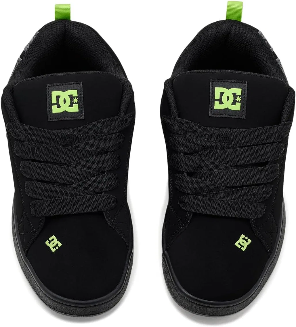 Кеды для скейтбординга DC Shoes Court Graffik, Black/Grey/Green — фото 2