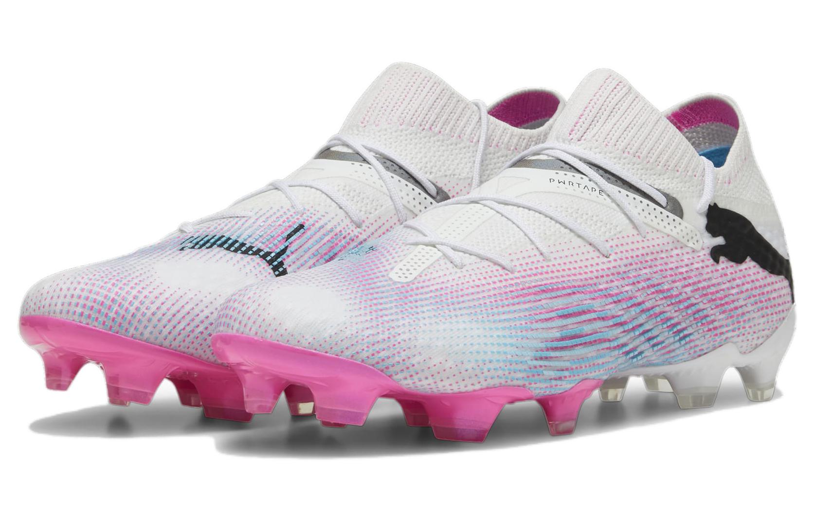 Футболка Future 7 Ultimate FG/AG 'Белый Розовый Черный' PUMA — фото 3