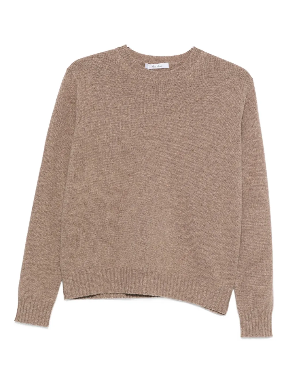 

Кашемировый свитер с круглым вырезом Max Mara, коричневый