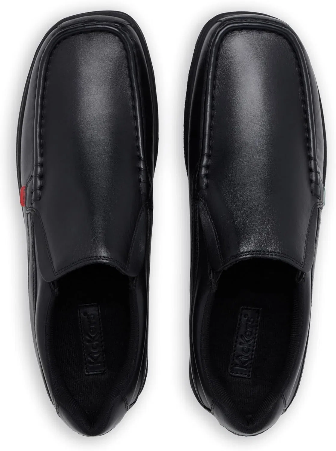 Лоферы из натуральной кожи Kickers, черный — фото 4