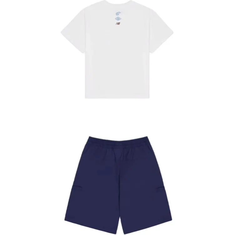 Повседневная спортивная одежда для детей 3-7 лет New Balance, White+Blue — фото 4