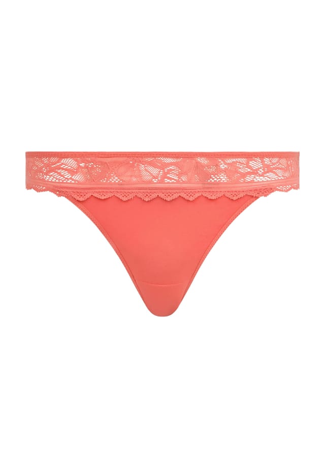 

Трусики-Стринги Floral touch матовые бесшовные Chantelle, красный