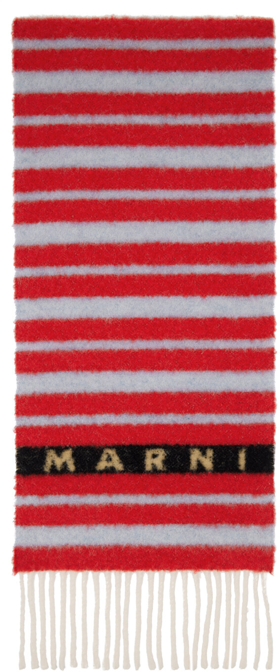 

Шарф в красную и синюю полоску Marni