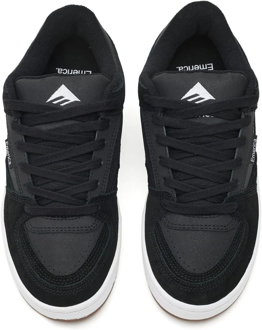 Мужские скейтбордистские кроссовки Emerica Mute, Black White — фото 2