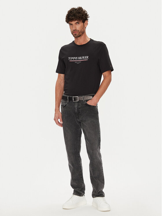 Футболка regular fit Brand Love MW0MW40324 Tommy Hilfiger, чёрный — фото 2