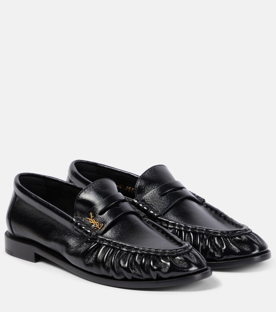 Кожаные лоферы Le Loafer Saint Laurent, нуар