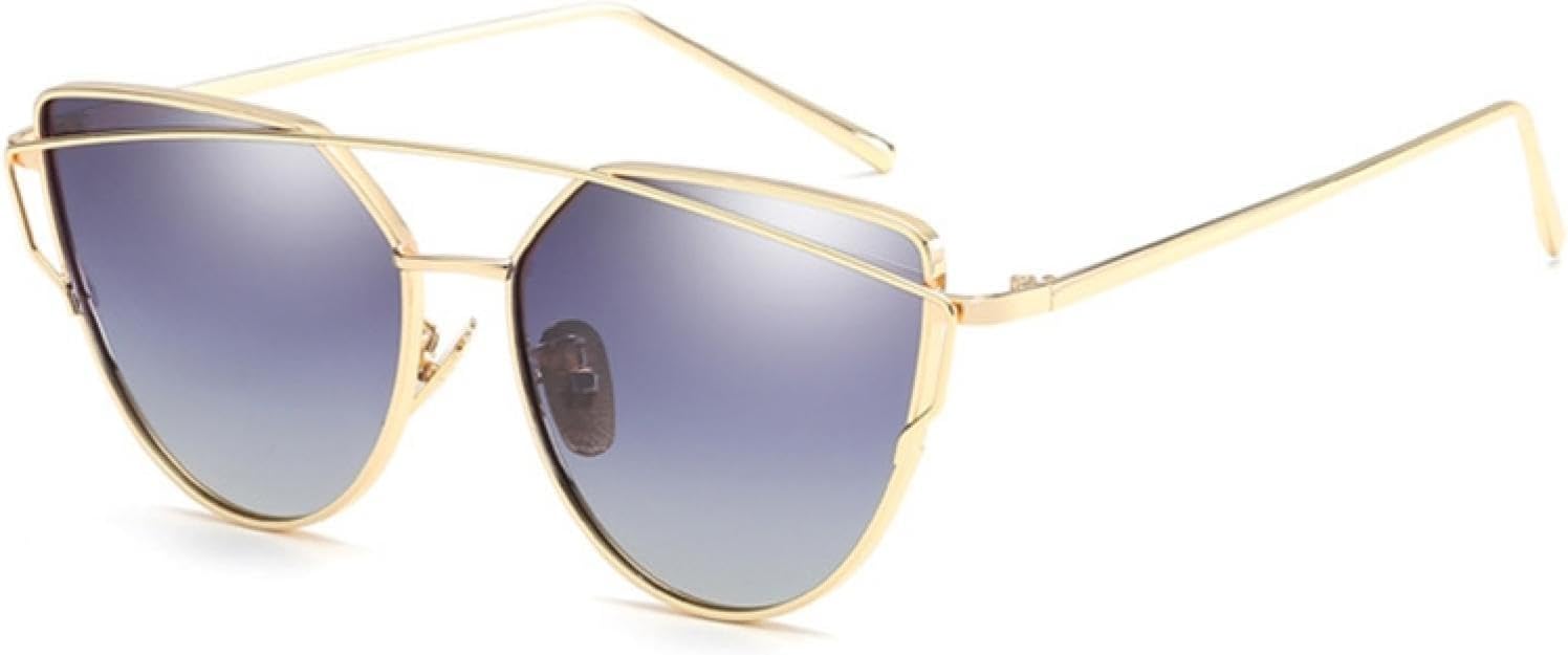 

Женские солнцезащитные очки «кошачий глаз» — зеркальные линзы цвета розового золота — модные ретро-очки — солнцезащитные очки с защитой от УФ-излучения UV400 DSVIGF, 18