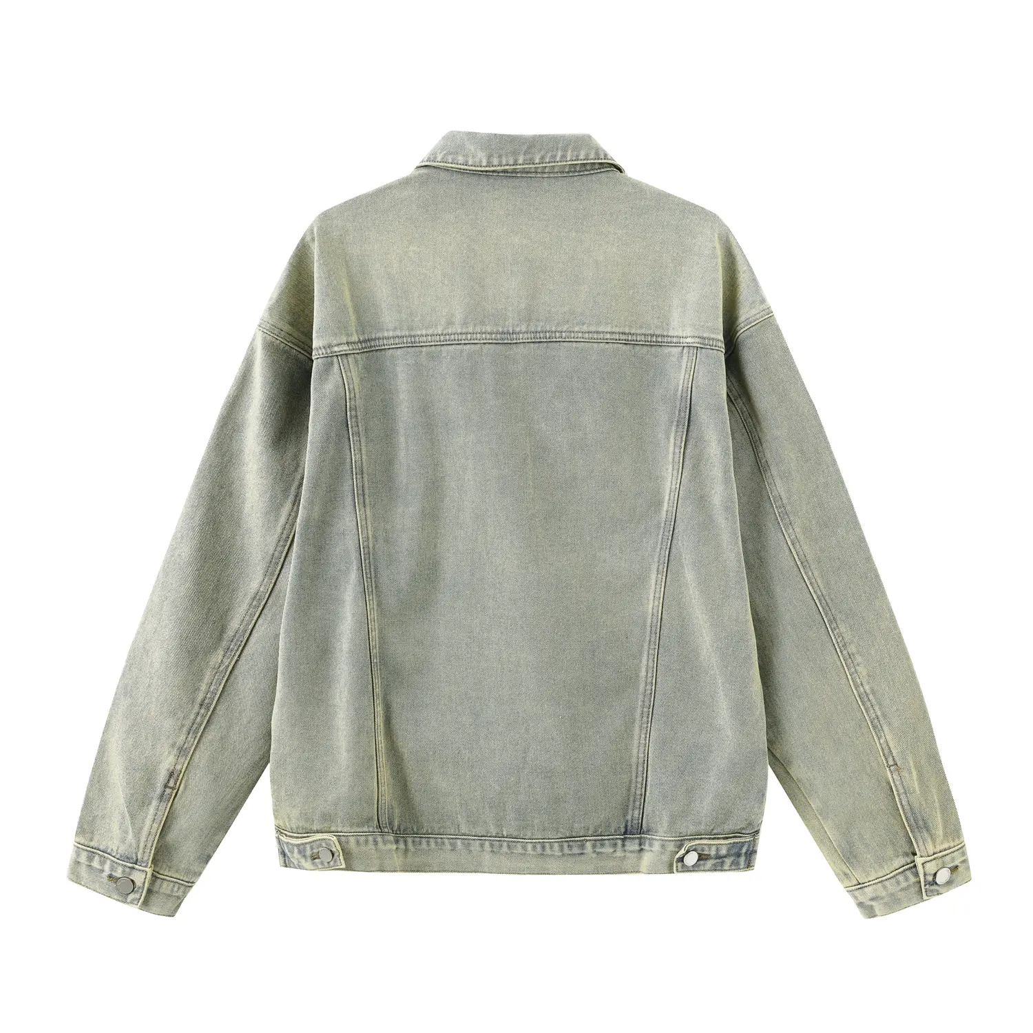 

UNKNOWTAL Джинсовая куртка унисекс, Промытая желтая грязь