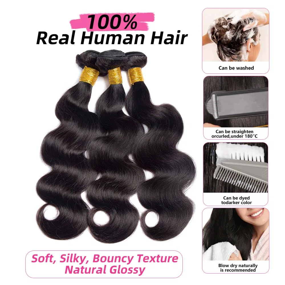 Натуральные бразильские волосы для наращивания «Body Wave» 12A Perismoda — фото 2