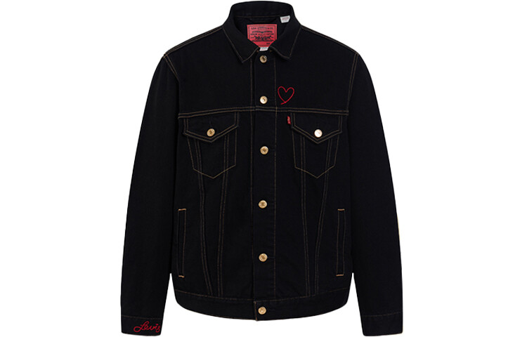 

Джинсовая куртка мужская черный Levis