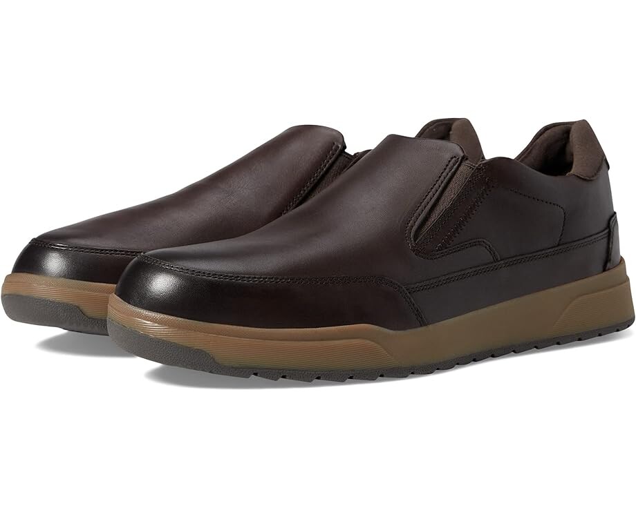 

Кроссовки Rockport Bronson Slip-On, цвет Dark Brown Leather, Коричневый, Кроссовки Rockport Bronson Slip-On, цвет Dark Brown Leather