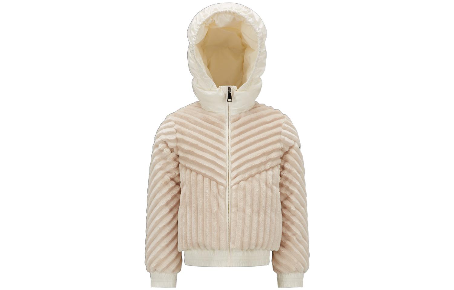 

Детская утепленная куртка с капюшоном Moderate Moncler, бежевый