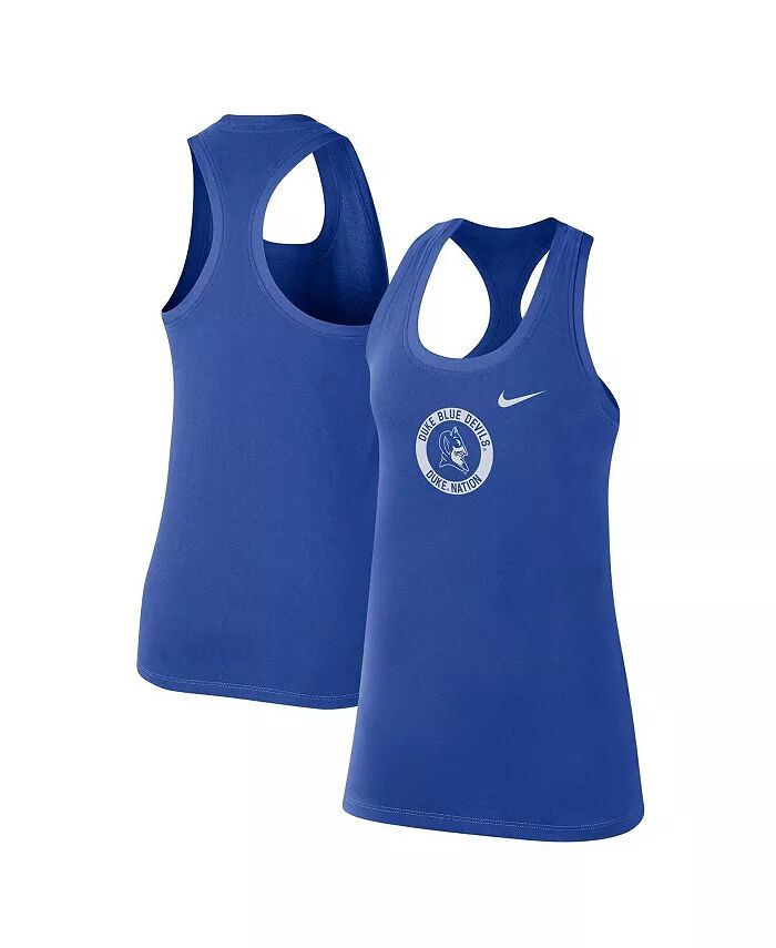 

Женская майка Royal Duke Blue Devils Modern Circle Racerback Nike, синий