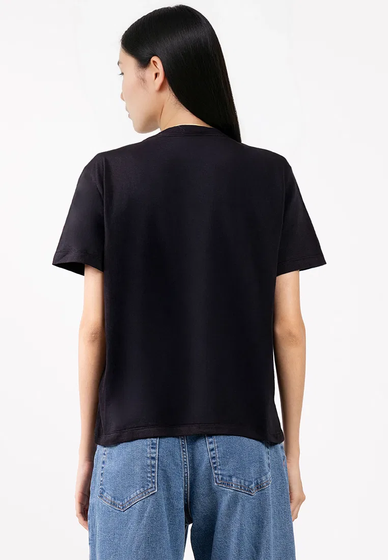 Футболка с монограммой, классическая, белая Calvin Klein — фото 2