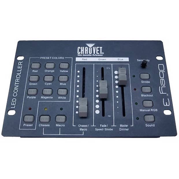 

Контроллер освещения Chauvet Obey 3 DMX Lighting Controller