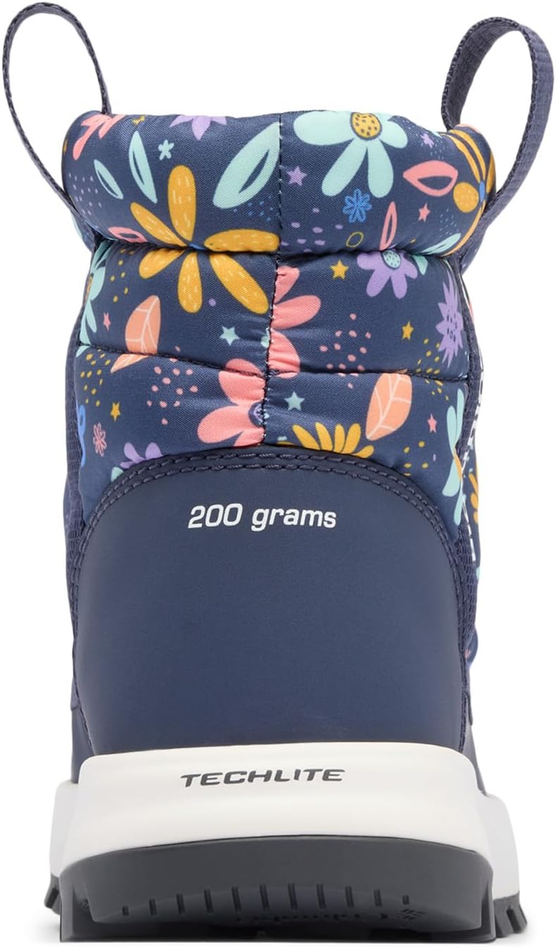 Columbia unisex-child Snowtrot Mid, Nocturnal/Wildflower Whimsy — фото 3