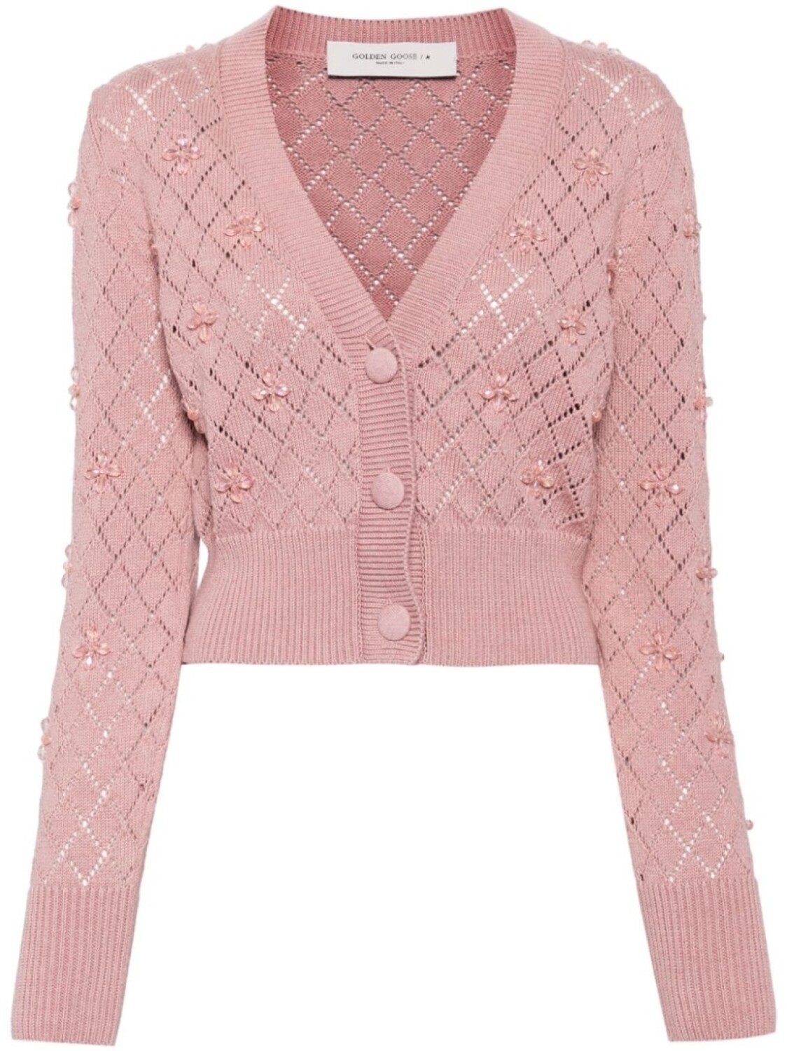 

Кардиган с кристаллами Golden Goose, розовый