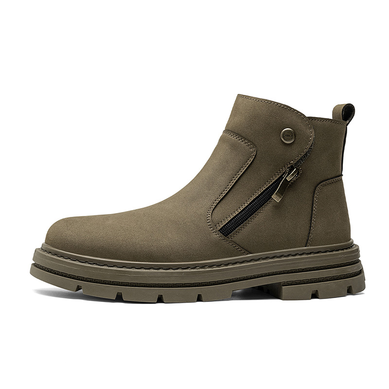 

CARTELO Желтые ботинки Fashion Niche Crew Martin для мужчин - хаки, цвет Khaki