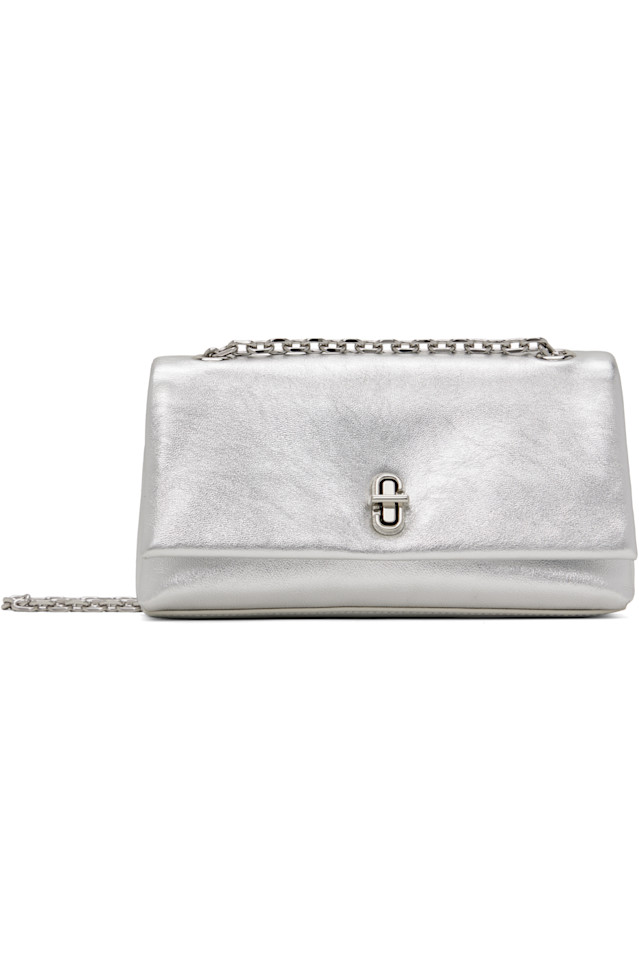 

Металлический кошелек с двойной цепочкой' bag Marc Jacobs, серебряный