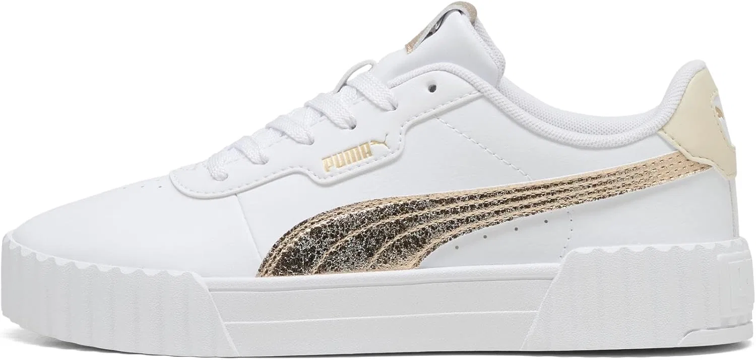 Кроссовки теннисные PUMA, цвет 3 0 Metallic Whisper White Gold, размер 9 US — фото 3