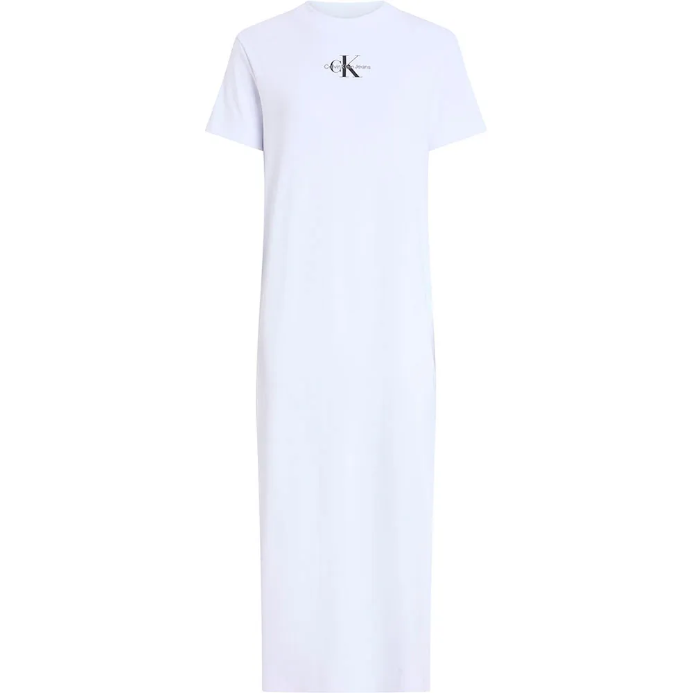 

Платье Calvin Klein Jeans Monologo short sleeve long, белый