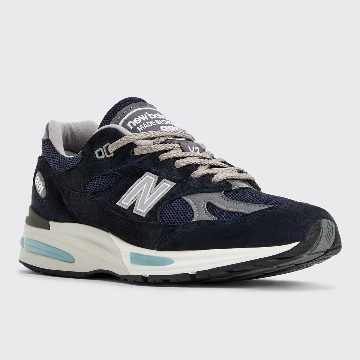 Повседневные кроссовки унисекс 991 New Balance, тёмно-синий — фото 2
