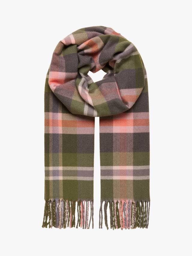 

Шарф Langtree Check Joules, Green/Pink