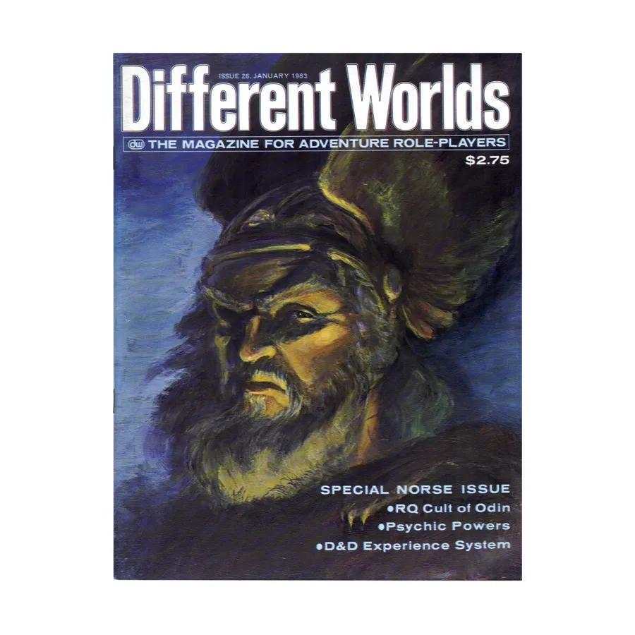 

Журнал #26 "RuneQuest - Cult of Odin, Traveller, Call of Cthulhu", Different Worlds Magazine