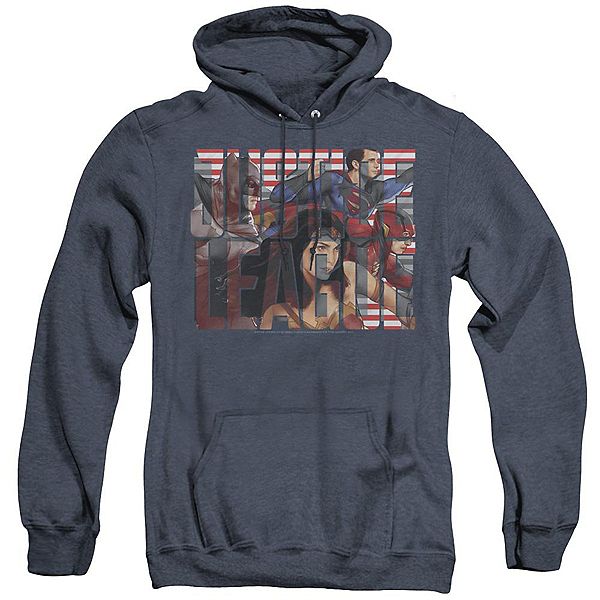 

Толстовка с капюшоном adult heather hoodie Justice league movie rally Licensed Character