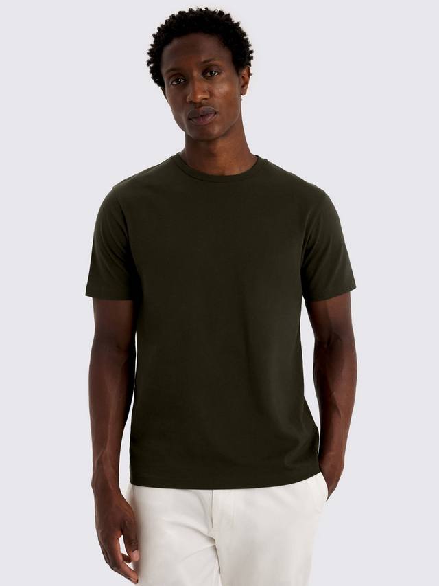 

Хлопковая футболка Regular Fit с коротким рукавом и круглым вырезом Moss, Khaki