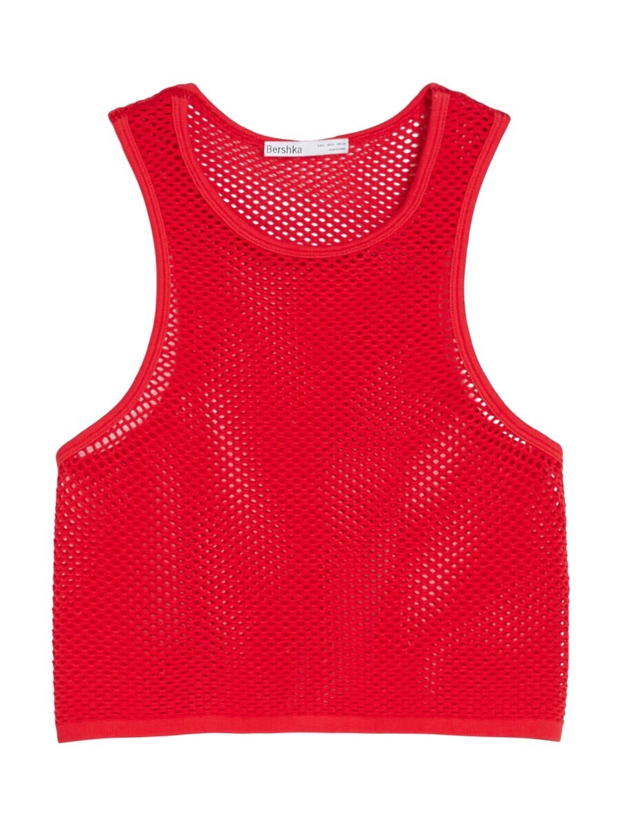 

Укороченный топ Bershka Top, красный