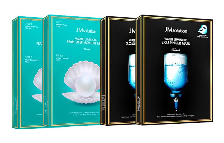 

JM Solution Dewy Injection Emergency Ocean Pearl глубокие увлажняющая и гидратирующая маска для лица 10 шт*2+10 шт*2 JMsolution