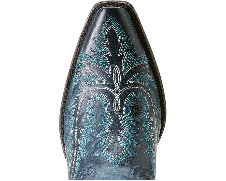 Сапоги женские Ariat Round Up Collins ковбойский с вышивкой, синий — фото 2