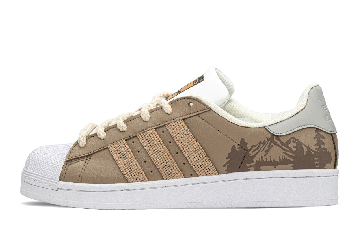 

Кроссовки adidas originals Superstar Series Skateboarding Shoes Unisex Low-top Beige/green, оранжевый