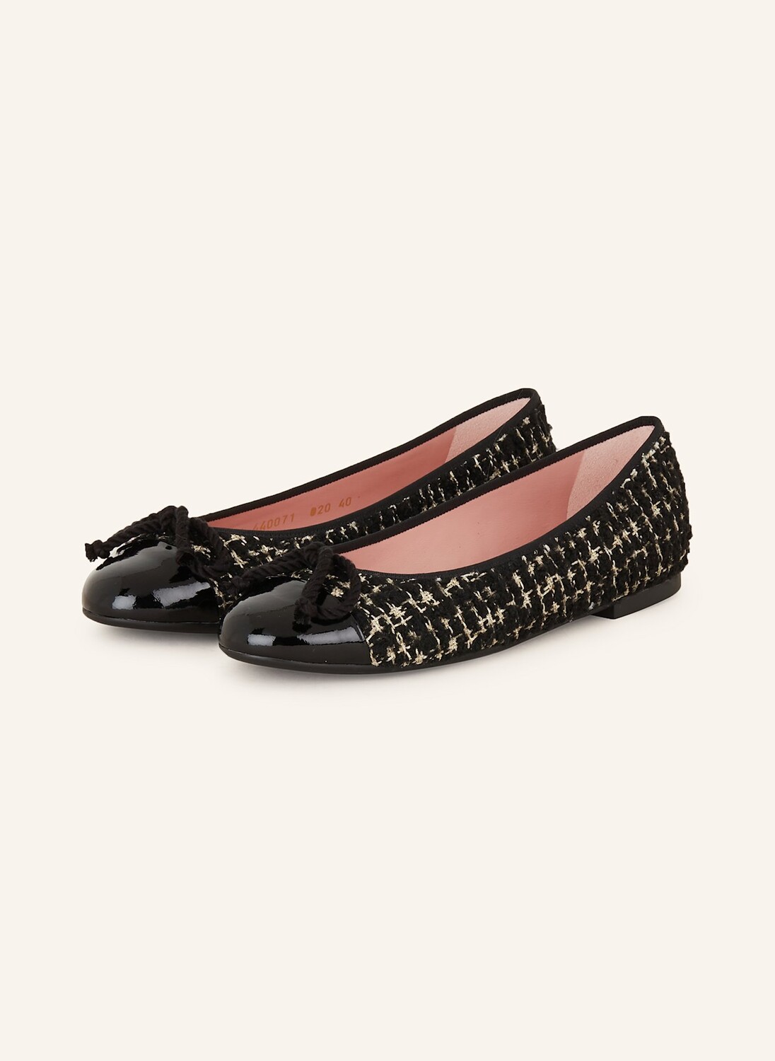 

Балетки Николь с блестками из пряжи Pretty Ballerinas, черный